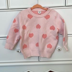 3/$15 SHEIN heart sweater baby girl 12-18m
